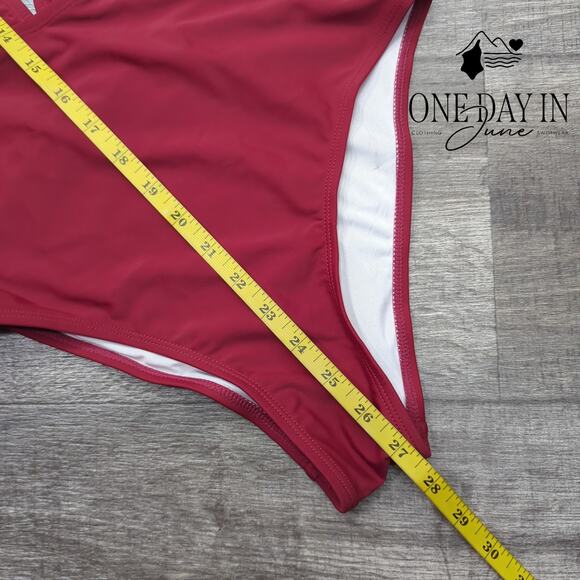 Cupshe Deep V Wrap One Piece Simwuit Size S - Picture 6 of 7